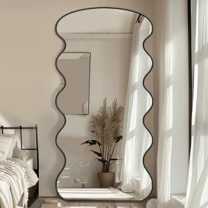 76"x34" Wavy Mirror