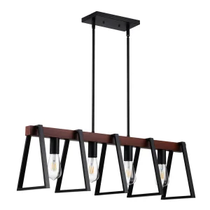 4-Light Kitchen Island Pendant Lights 60W